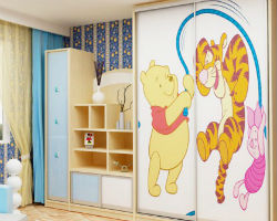 Шкафы-купе в интерьере детской комнаты