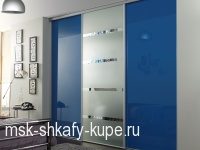 Встроенный шкаф-купе  Стекло Синее